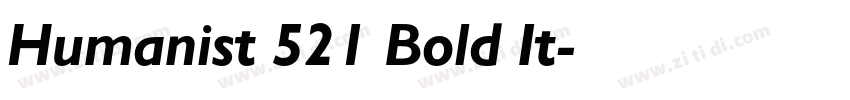 Humanist 521 Bold It字体转换 Humanist 521 Bold It字体转换